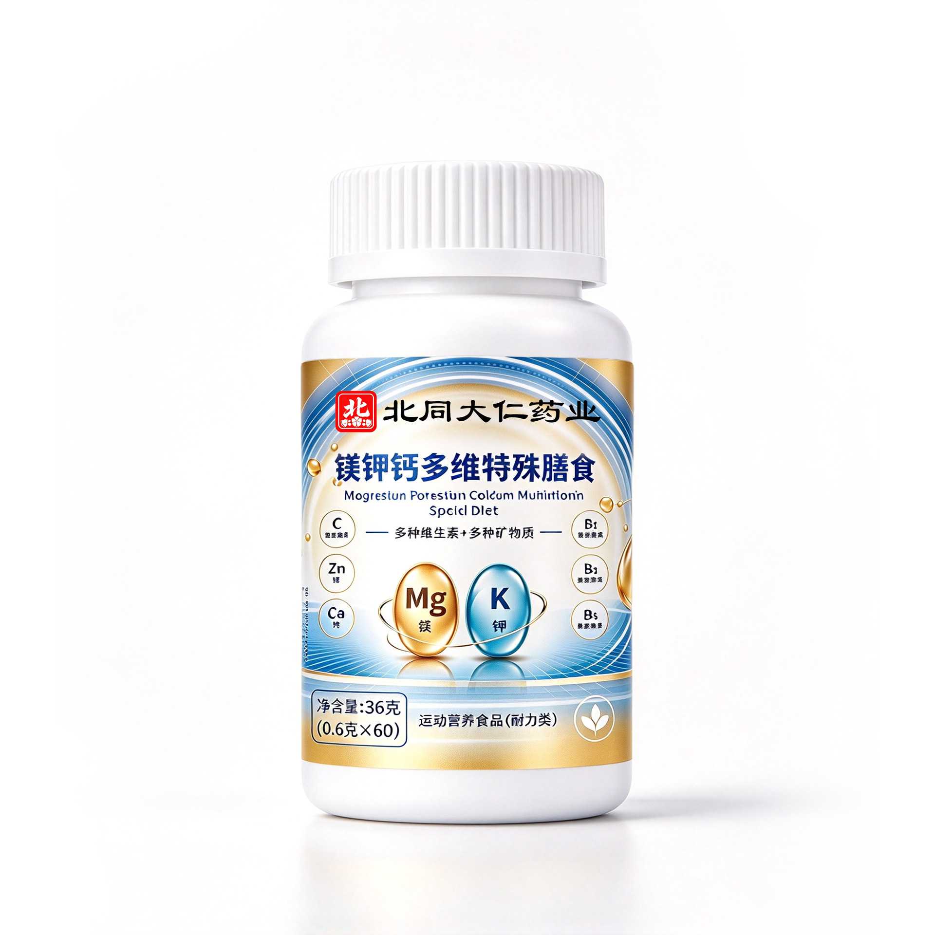 镁钾钙多维特殊膳食36g瓶装