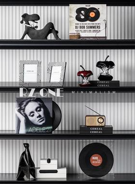 高级感轻奢样板间书柜小众装饰品摆件办公室客厅电视柜软装艺术品