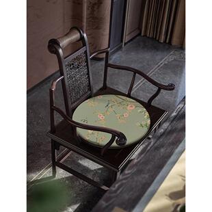 花鸟中式覆古坐垫餐椅屁股坐垫防滑茶室客厅扶手椅坐垫民宿茶室蒲