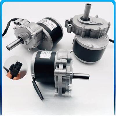 灵鹰直流有刷低速二次减速电动汽车电机24V250W轮椅电机120/75 Rp
