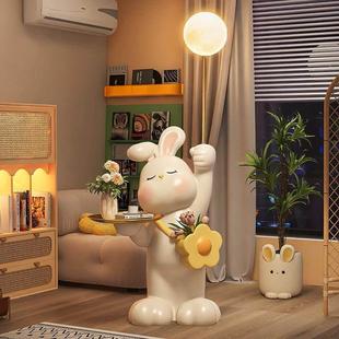 兔子落地灯大型网红斯堪 纳维亚无障碍豪华客厅沙发侧电视柜乔装