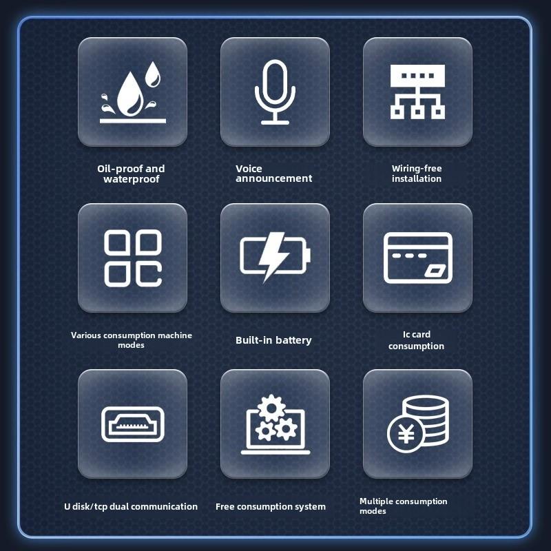 科米Xc80U餐卡机食堂刷卡机Ic卡消费机食堂饭菜自动售货机学校工
