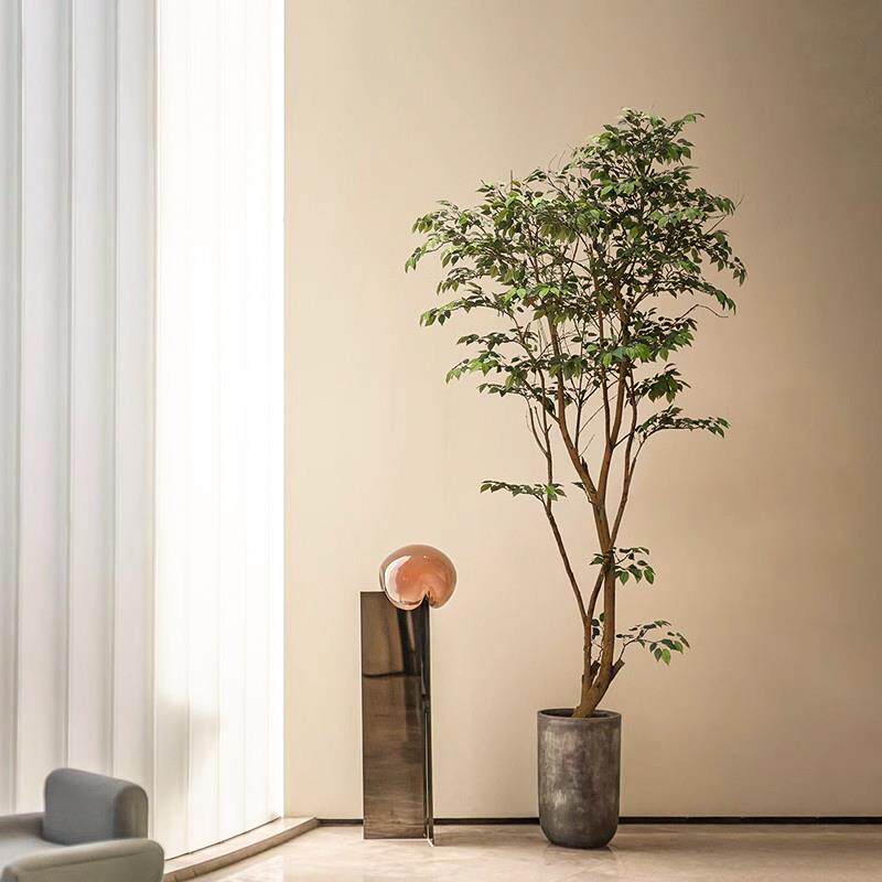 采购产品模拟绿色植物，假树，室内榕树，彷生植物，高端真树杆，