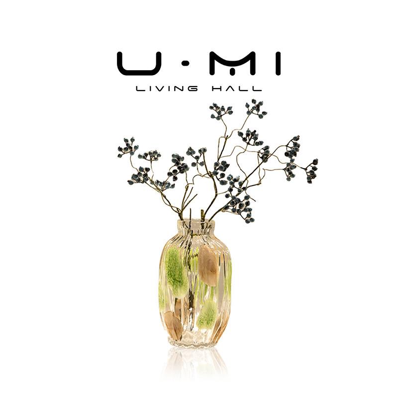 U Mi LIVING · 月美 | 花瓶手工玻璃波点创意花瓶装饰花器摆件