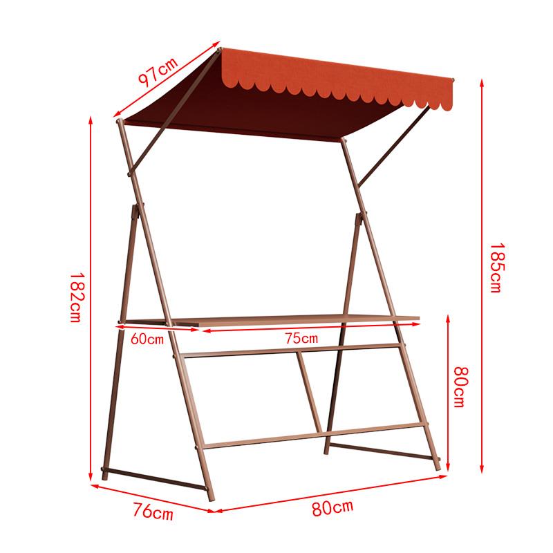 户外网红摆摊架商业街集市展示摊位架夜市美食节市集可折叠摆摊桌