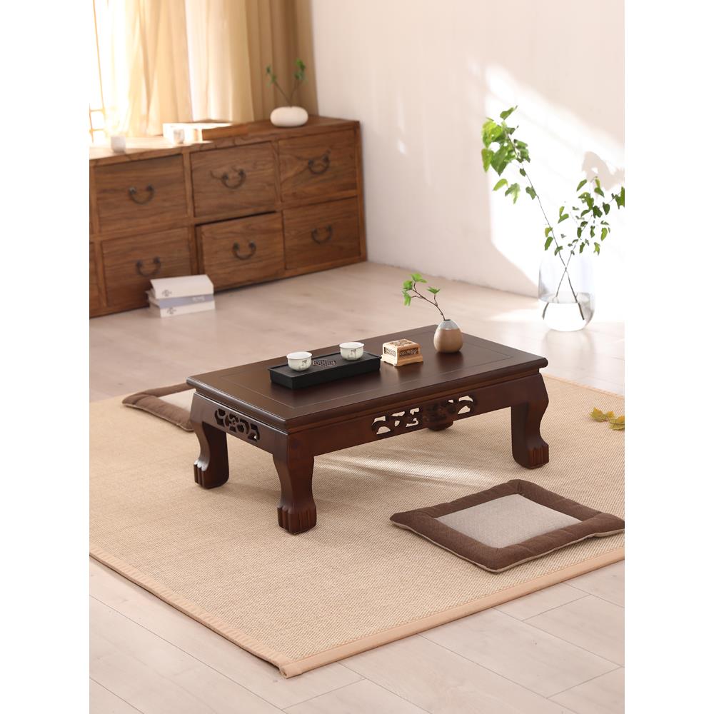 实木榻榻米茶几桌中式飘窗小桌子炕几方桌阳台矮桌国学桌和室几桌