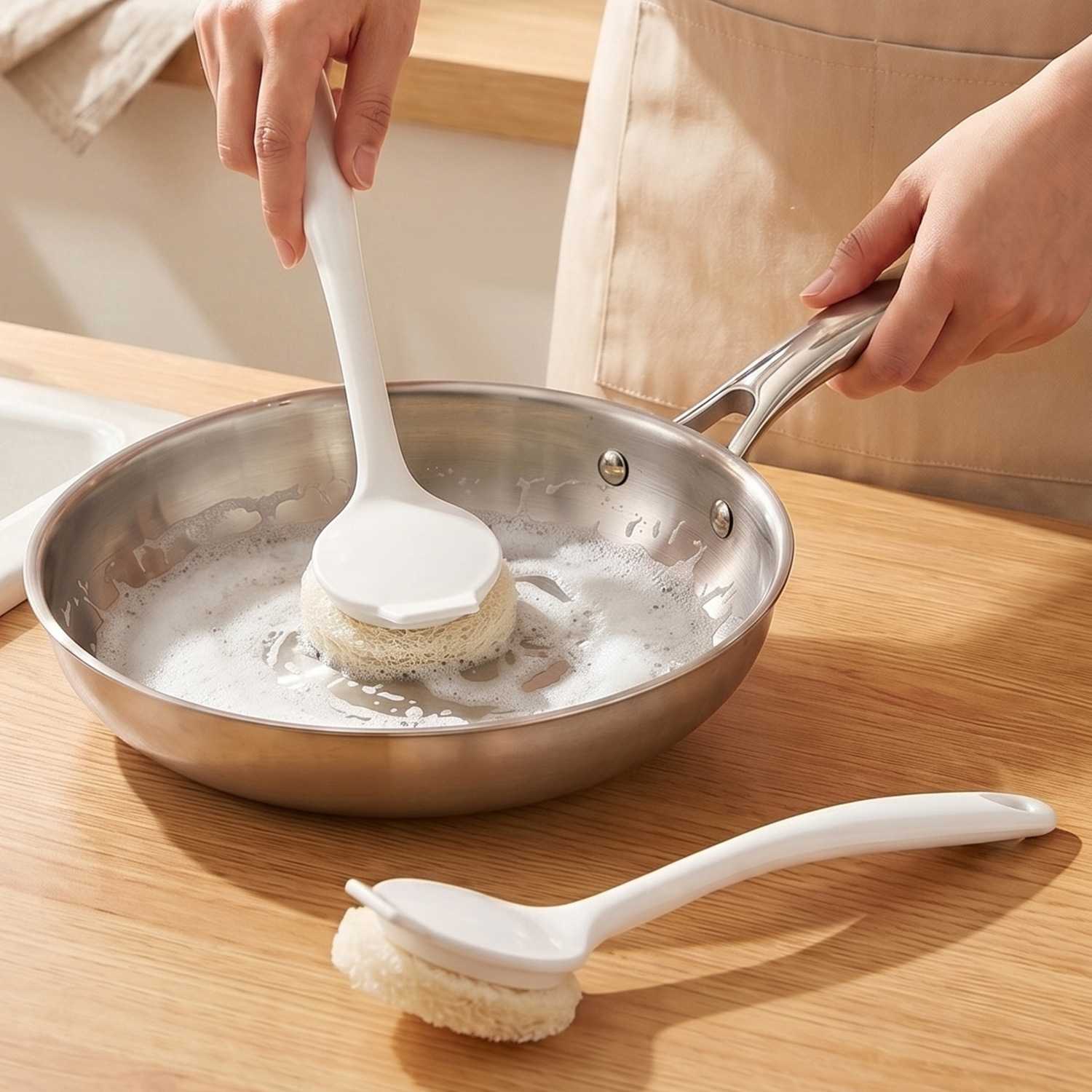 丝瓜络长柄厨房清洁刷天然不伤锅