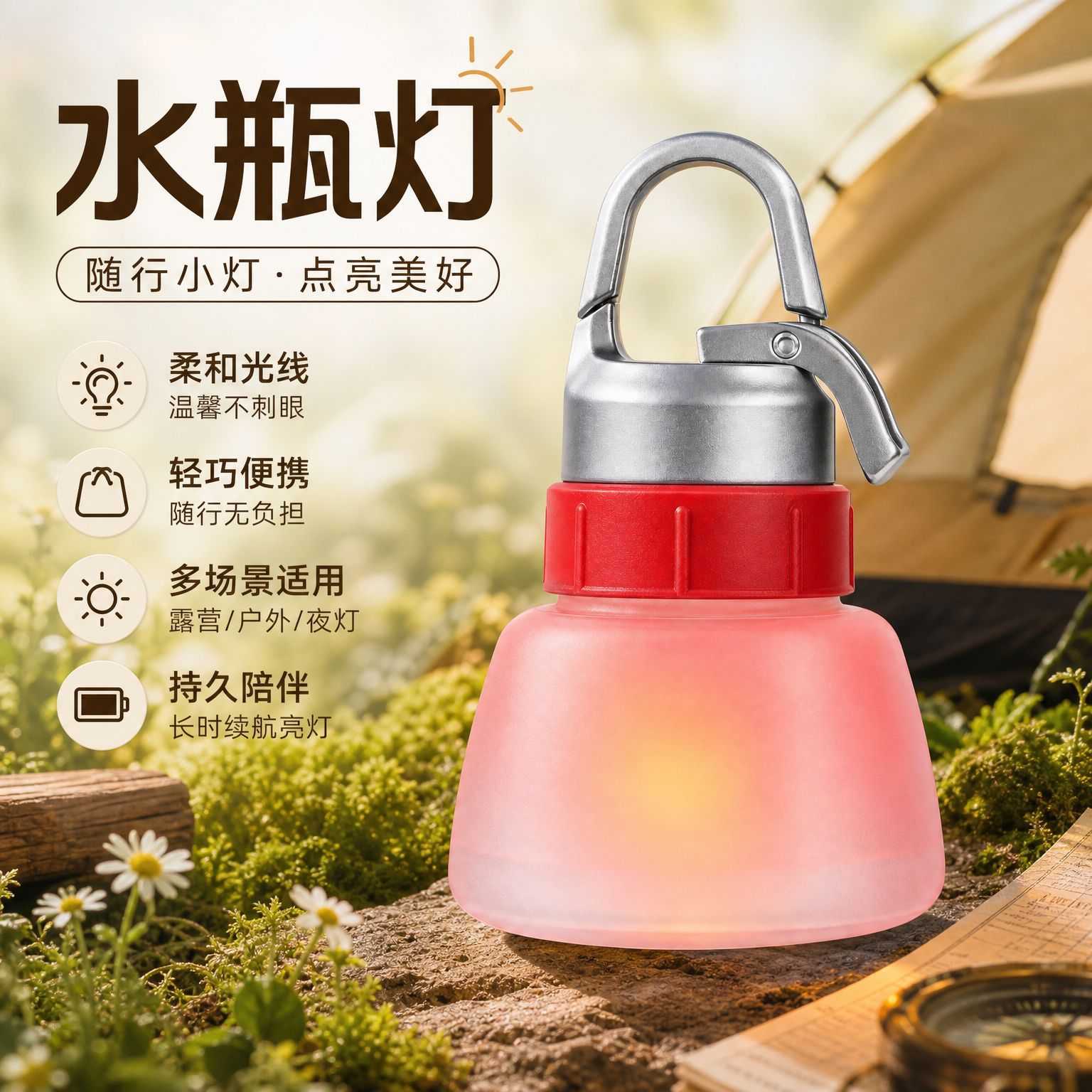 骑行超亮LED移动充电灯家用停电
