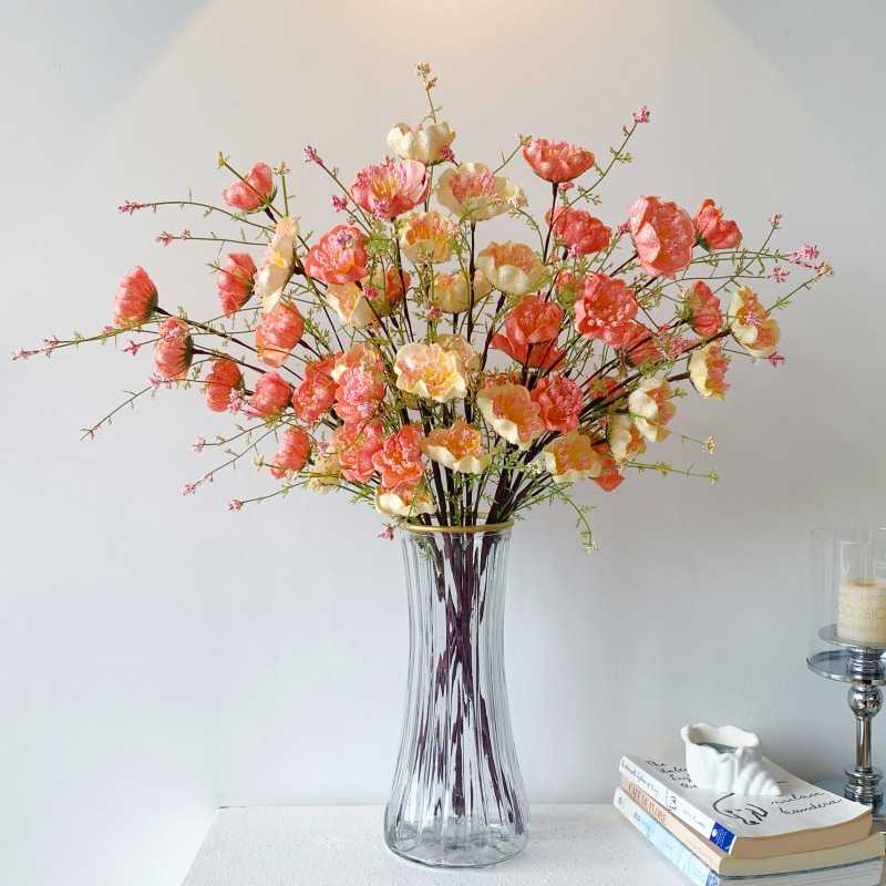 仿真杜鹃花干花花束轻奢高端摆设