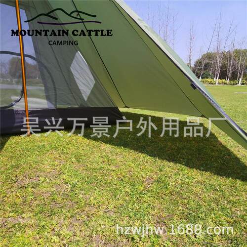 无外杆便携金字塔露营户LYN篷听雪装400帐内帐蚊帐轻量化备野营用