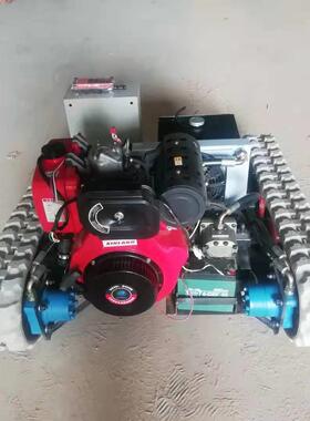 电坦克打靶机底器人运输车履带盘胶OOX钢制大型橡履带底动盘