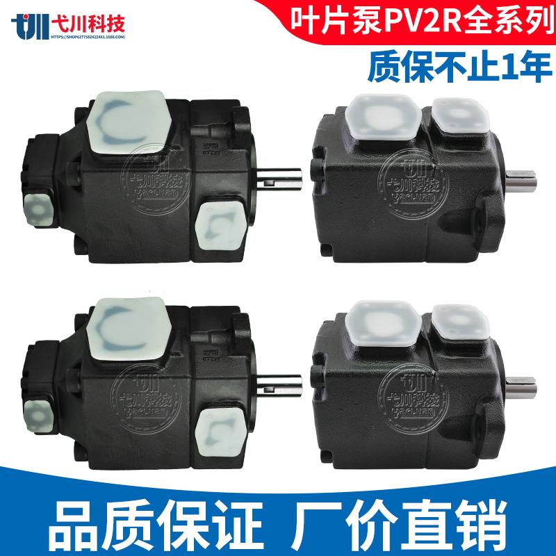 油研叶片泵PV2R213/24/34定量叶片泵芯台湾替yuen液压油泵pv2r1