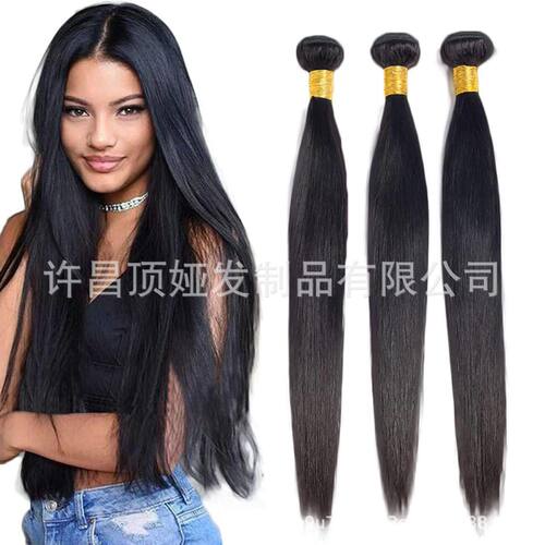 非洲假发女化纤发帘straight wave直发温丝可缝制条宽1米发束