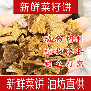 菜籽饼油菜子饼菜枯饼豆饼有机肥钓鱼打窝饵料家畜饲种菜种花盆栽