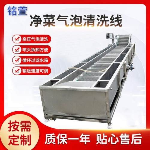 厂家供应果蔬清洗机多用途大枣辣椒气泡喷淋清洗机洗菜机