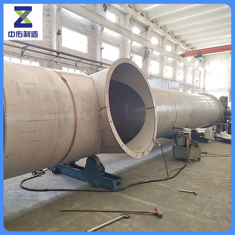 不锈钢预埋管厂家加工生产大型烟囱预埋管道316L2205法兰焊接烟管