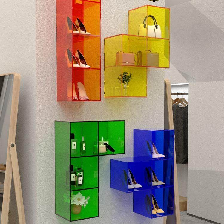 亚克力手办精品架展示柜包包陈列架创意上墙置物架书架服装店鞋子,基础建材,有机玻璃棒,淘宝优惠券,粉丝福利购,淘宝优惠卷