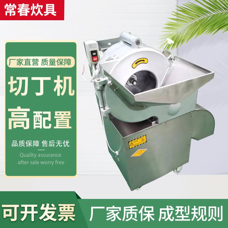 优惠100型不锈钢大型丁机切切土豆PIM用洋萝卜水果葱商用丁切机