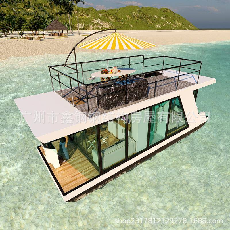 房船民宿船屋木屋民宿生态民宿木屋文旅船屋模块化装钢结构房