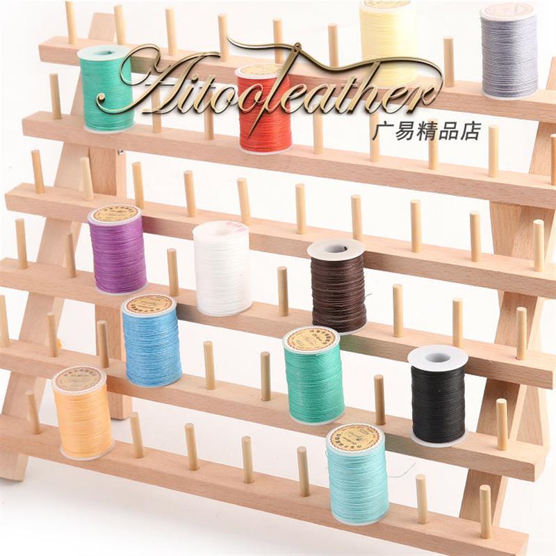 60线架皮具手缝皮革线圆蜡线架实木架子线轴手工木架