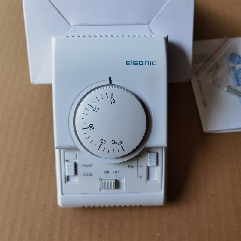 亿林机械式中央空调温控器AC801A风盘三速开关面板Elsonic 包邮