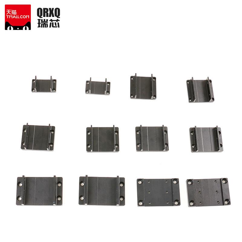 QRXQ直线同步带模组滑台导轨地脚连接件移动工作台固定块底座