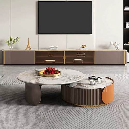 欧派现代简约岩板茶几