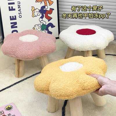 喂奶脚踏凳实木小凳子家用保暖儿童矮凳客厅凳午休搁脚凳换鞋圆凳