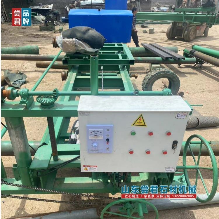 HQ-2200简易石材切割机 石灰石桥式荒料切石机 调速控制 电动型