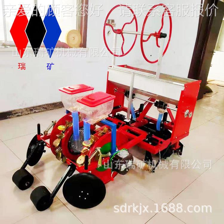 2铺021款米谷物膜播种机高粱油鸭嘴式播菜大豆椒种植机精玉播膜上