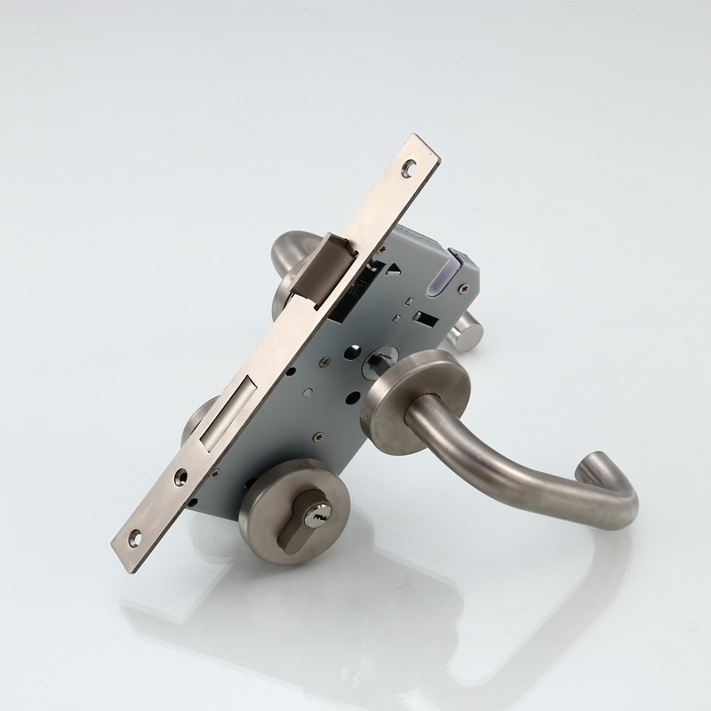 72锁体家装简约分体门锁7255锁体室内木门中式分体锁圆面把手锁具