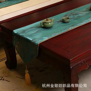 艺轻奢布茶台茶桌垫布桌布现代茶几布桌布 跨境厂家桌旗中2020餐式