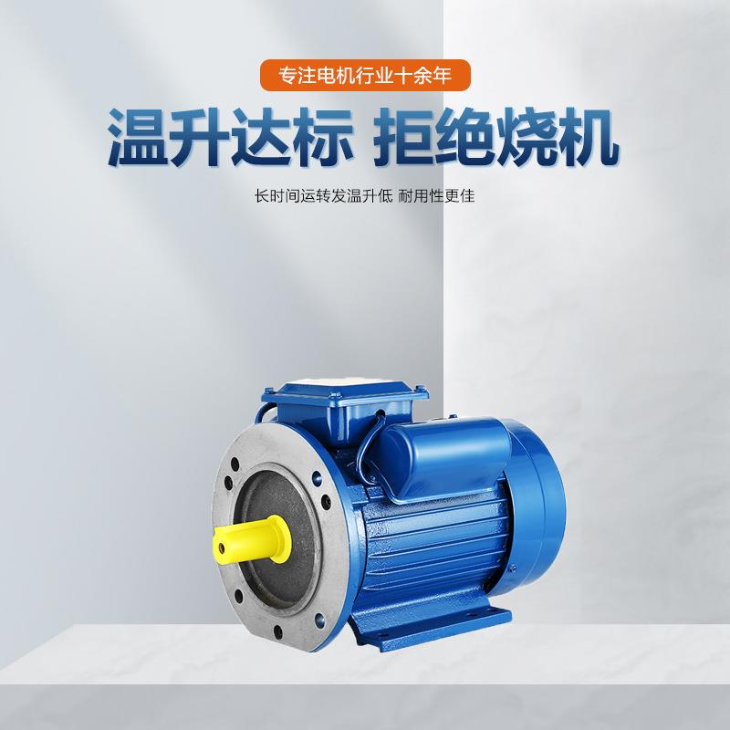 YL-90L1.1/1.5双电容异步电动机B5/220v50hz60HZ铜线单相电机