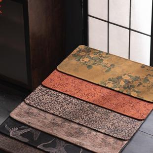 新中式 老料香云鶴紗席國(guó)香風(fēng)柞蠶仙CX020云紗干泡墊輕奢布藝隔茶