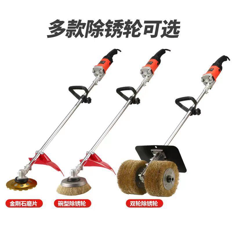 电动除锈打磨机钢丝轮手持混泥土打磨抛光彩钢瓦除锈机船舶除锈机