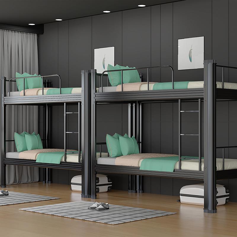 jg-88657上下铺铁员工宿舍上下床学生寝室双人铁艺床床双低层子铁