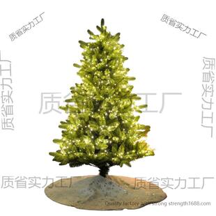 圣诞灯串ed墨绿689线灯圣诞树灯圣铜诞节客l厅气氛置装饰布暖白彩