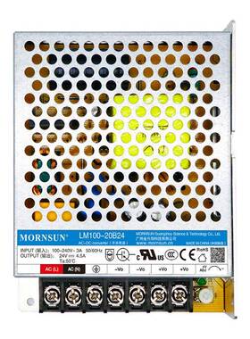 机箱式开1关电源LM100-20B05/12FDT15/24/3R6/48明/纬LS-00