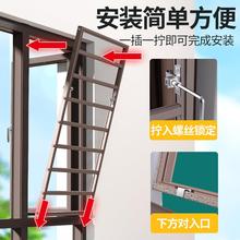 内窗外开免打孔防窗盗窗童网隐形磁吸纱窗阳台儿安EKC全飘户防护
