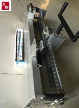 快350递物流邮政送流水线分拣PVC轮/PVK线输送带手摇输滚钢扣机现