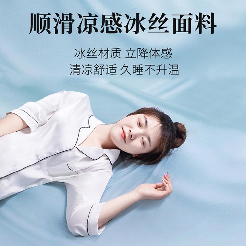 冰丝睡觉抱枕儿童抱睡娃娃公仔床上女童侧睡可拆洗专用夹腿长条枕