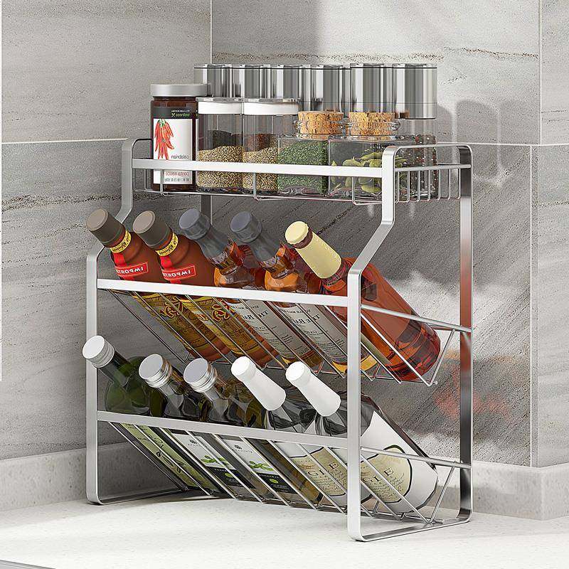 304锈钢厨房TTfhmwgm调味品置物台架收不纳酱油瓶调料罐子架调料,厨房/烹饪用具,抹布架/厨房清洁收纳架,淘宝优惠券,粉丝福利购,淘宝优惠卷