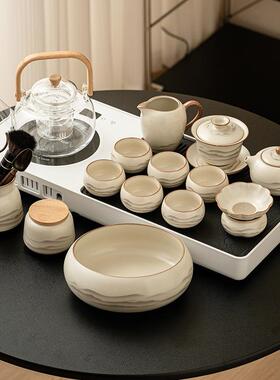 式厂千里江山一24JS11-1茶盘全自动体干泡茶台小家型排水2025新款