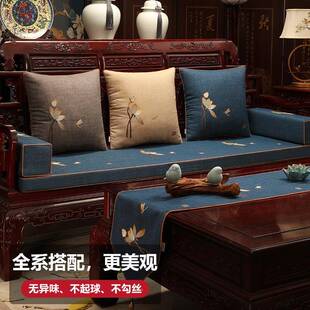 中抱枕沙发客厅靠垫中国风床枕头靠背垫不含AL芯靠腰大号腰枕 新式