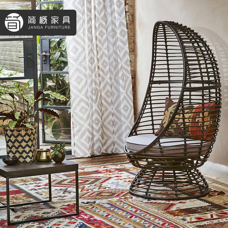 户5-11-5外休家闲具院花园阳台吊椅民宿酒店篮客庭吊厅花园网红鸟