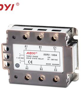 SSR3-2电5DA三相固态继电器220v30v直流交流固态继控器KFMAOY8I