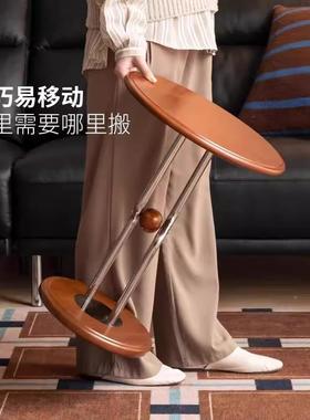 2025新款客厅边几沙中复风家用可移动发茶角PCO几迷你实木古小桌