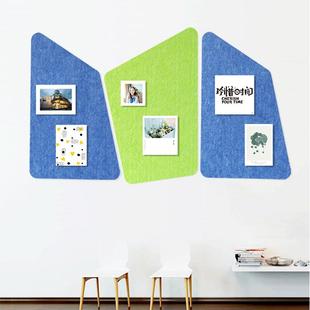 贴创留意组合办公室文化墙0008宣传公告栏毛毡展示板软木照片墙板