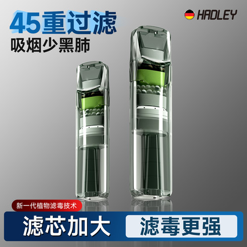 Hadley新品扁嘴烟嘴吸烟少黑肺