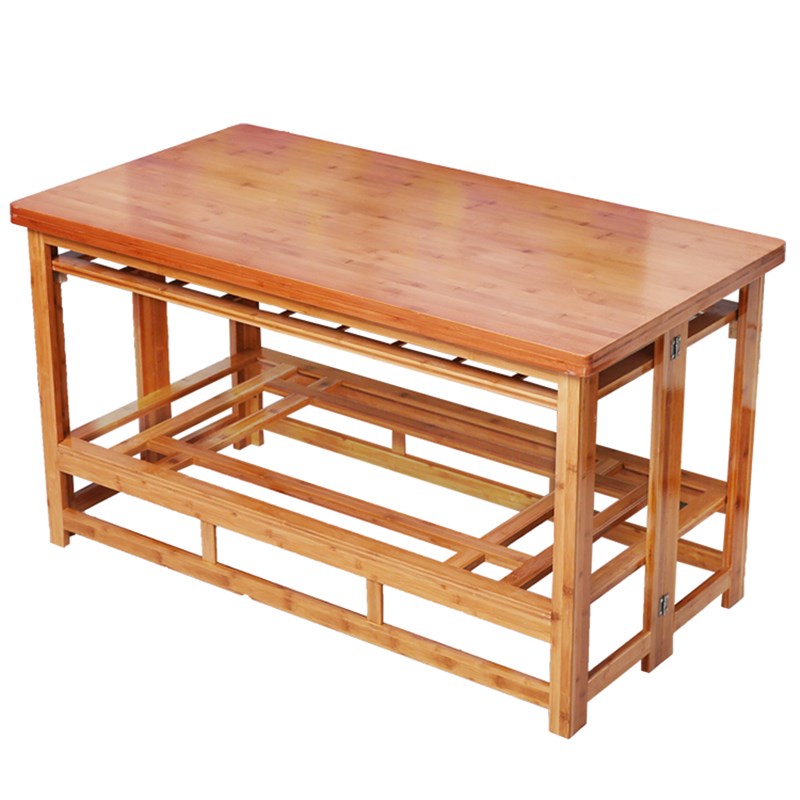 丞旺烤火架实木折叠1.2米长方形多功能取暖桌正方形烤火桌子家用